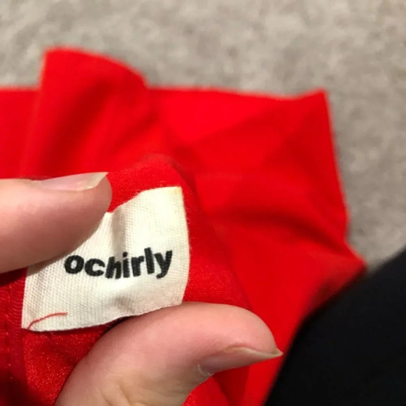 Ochirly Red circle skirt Size Medium - Picture 7 of 11